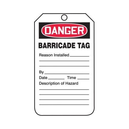 OSHA DANGER STATUS ALERT BARRICADE TAB104PTM